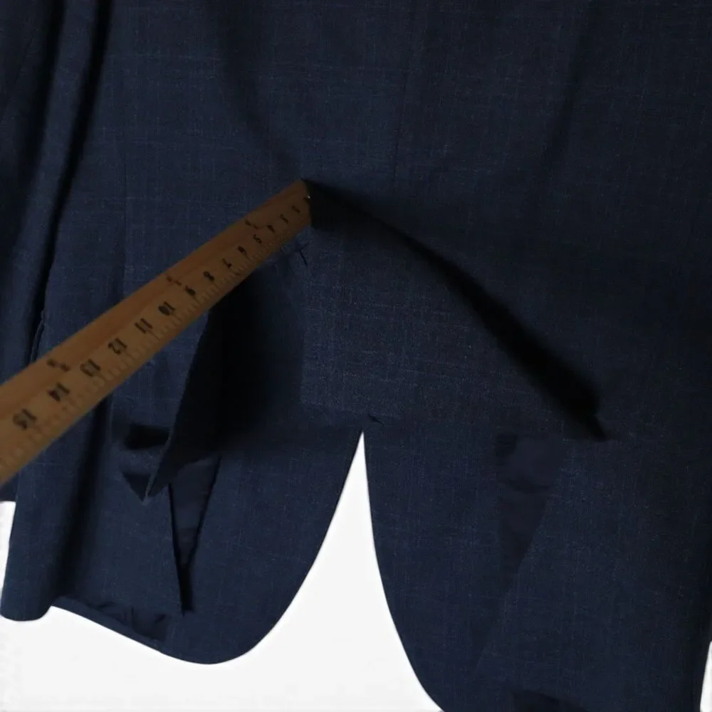 J. Crew Ludlow Men's 40R Carpini 100% Wool Blazer Unstructured Jacket Blue Check